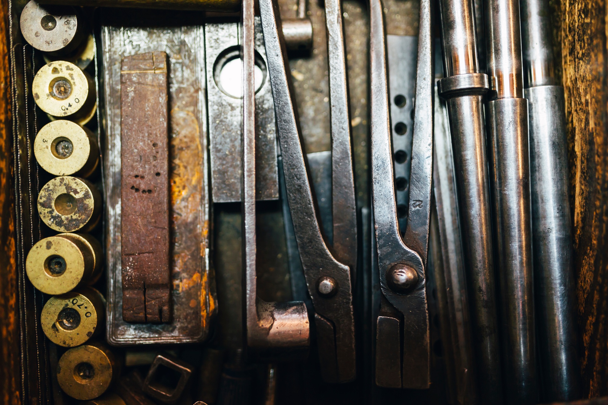 Rusty vintage tools